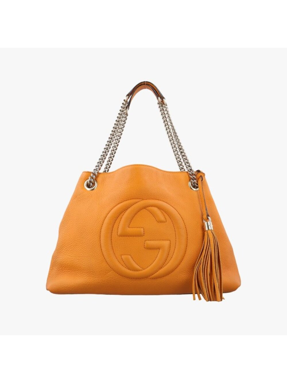 Gucci Soho Yellow Leather Shoulder Bag